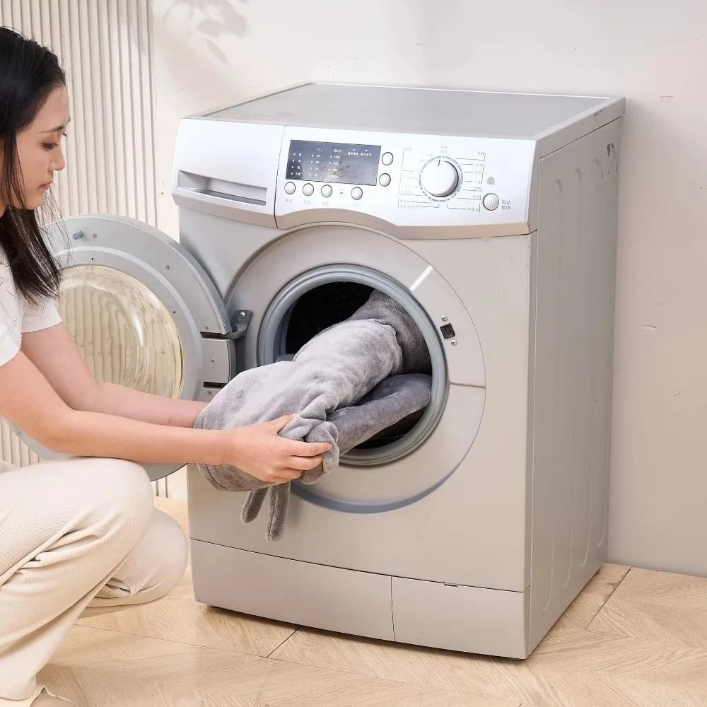 Coperta Termica Elettrica a Riscaldamento Rapido, Lavabile, Spessa e Calda, con Nove Livelli di Temperatura e Timer Intelligente