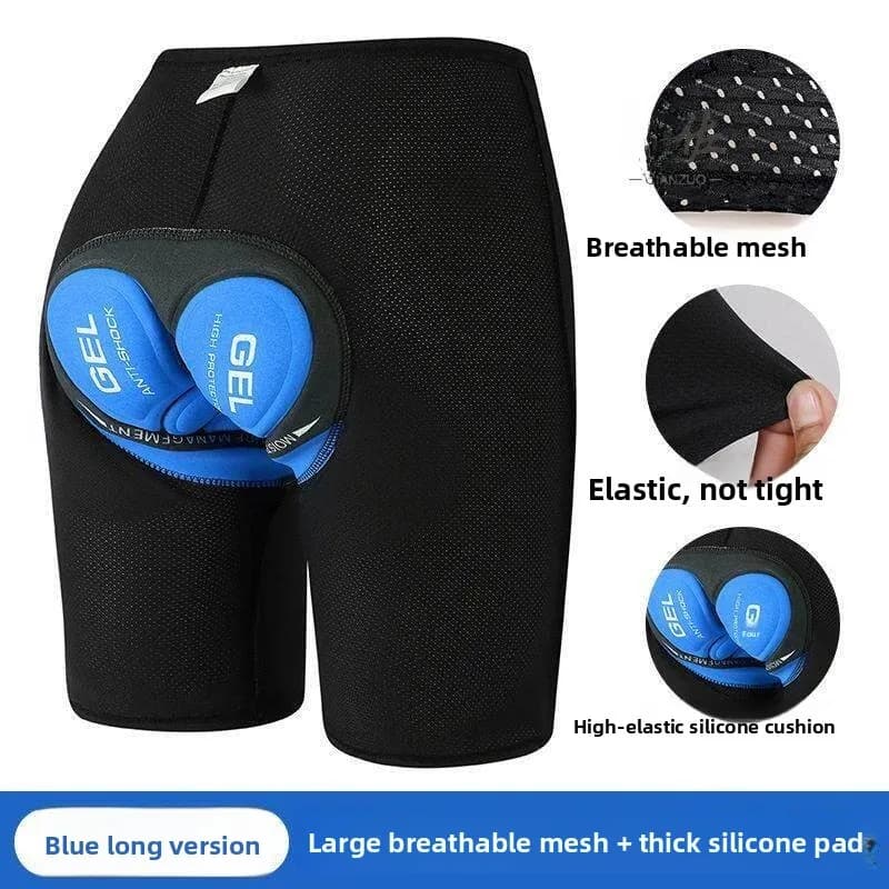 Men's Mountain Bike Riding Shorts Thickened Silicone Shock Absorption Bicycle Riding Pants Breathable Professional Cycling Wear