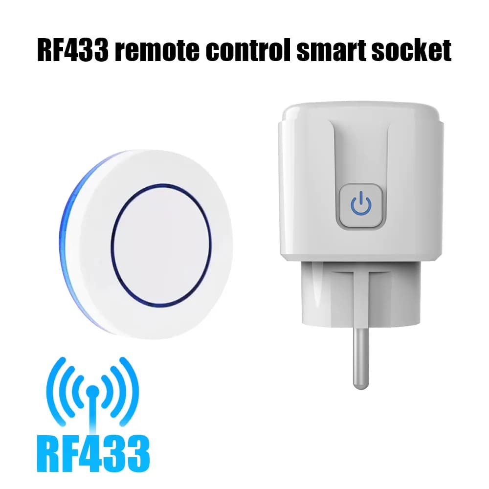 Intelligent plug and socket with remote control of 20 m self-powered 16A/240 V waterproof IP44 industrial brass wall penetration number