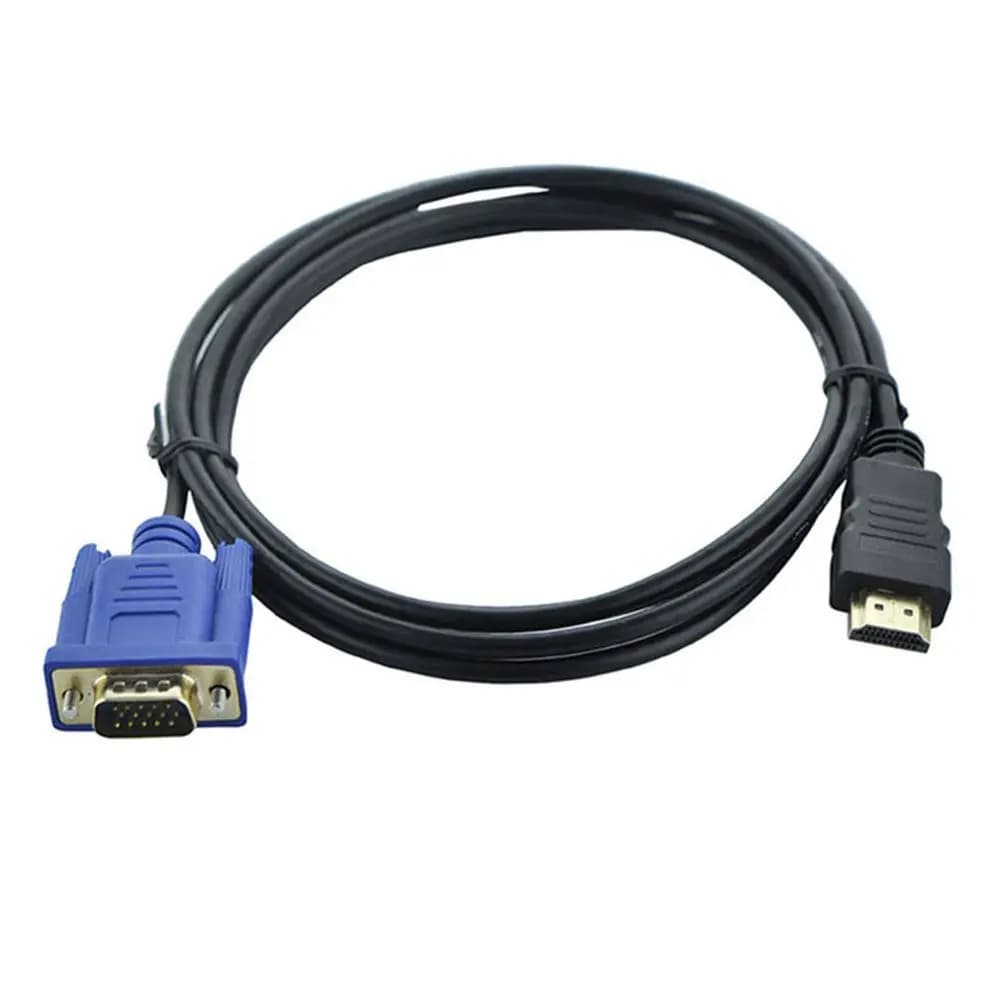 Professional cable from male to male compatible HDMI to VGA 1080P 1-5m Computer cable PC projector AV adapter cable