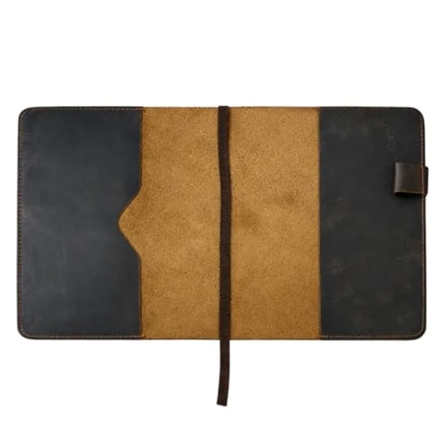 XL Leather Journal Cover for Sketchbook 7.5 x 9.75 in,Compatible for Composition Notebook, Handmade Refillable Notebook Sleeve