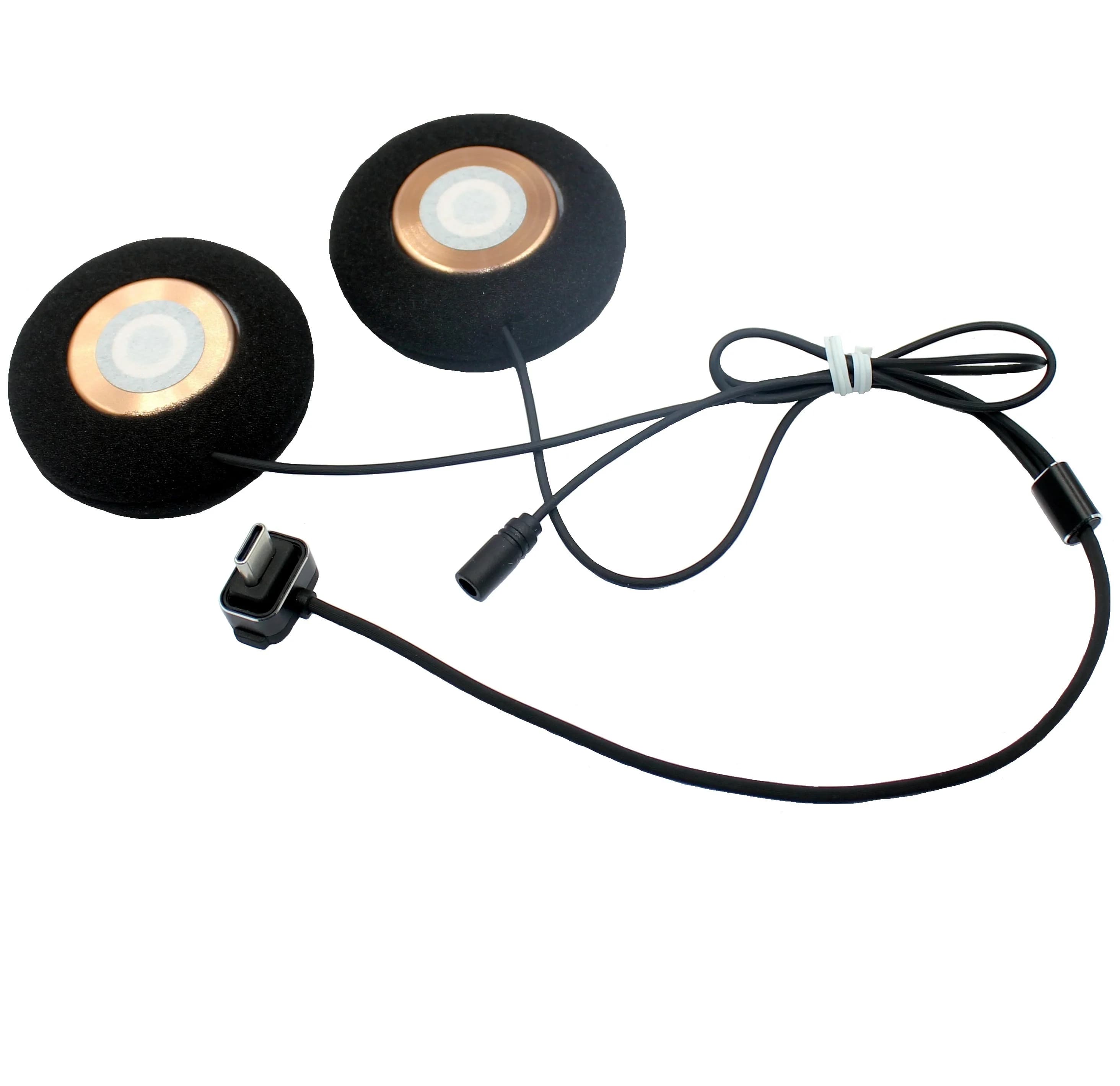 VIMOTO Casco moto conducente bicicletta con connettore di tipo C 50mm hifi 24ohm altoparlante a frequenza intera