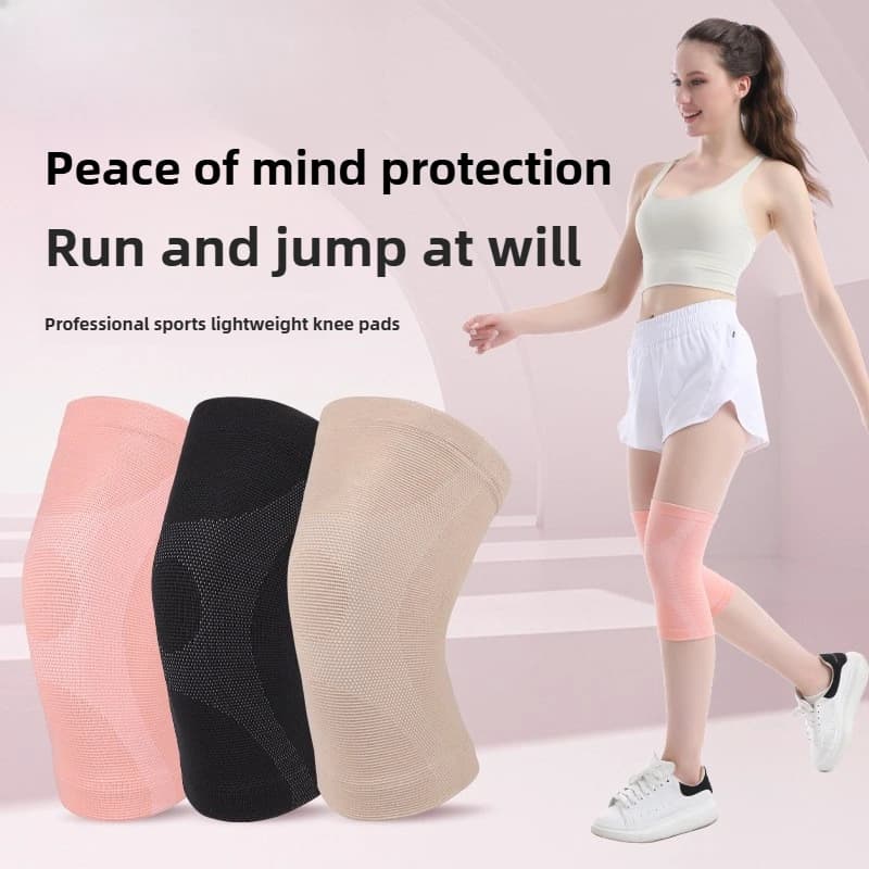Ginocchiere Sportive in Nylon Elasticizzato a Quattro Vie, Protezione per Salto della Corda, Supporto per Rotula, Supporto per Ginocchio per Sport, Novità