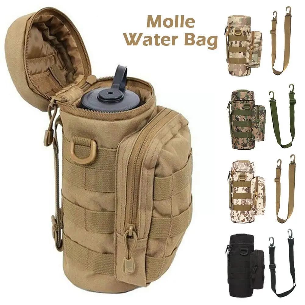 Molle Water Bottle Bag Moisturizing bag for kettle with strap suitable for up to 32 ounces. For hiking, fishing