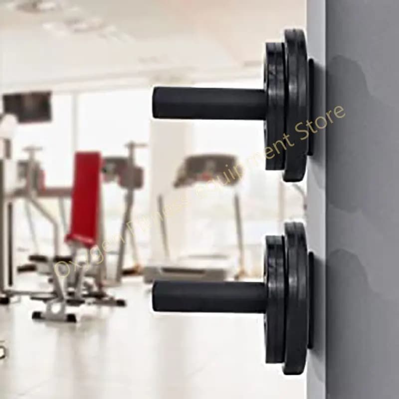 2 Inch Heavy Duty Plate Holder - Wall Mounted Steel Barbell Door for Weight Plates, Space Saving and Efficient Shark Holder