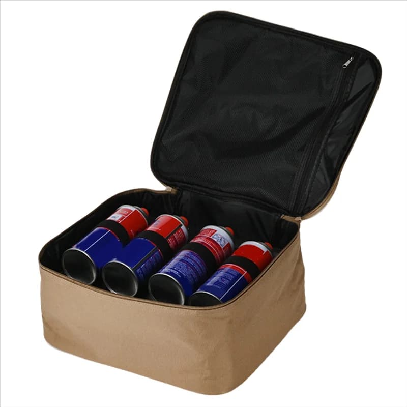 YHOLI-Gas tank baking tray storage bag camping outside picnic box stove storage box barbecue portable bag