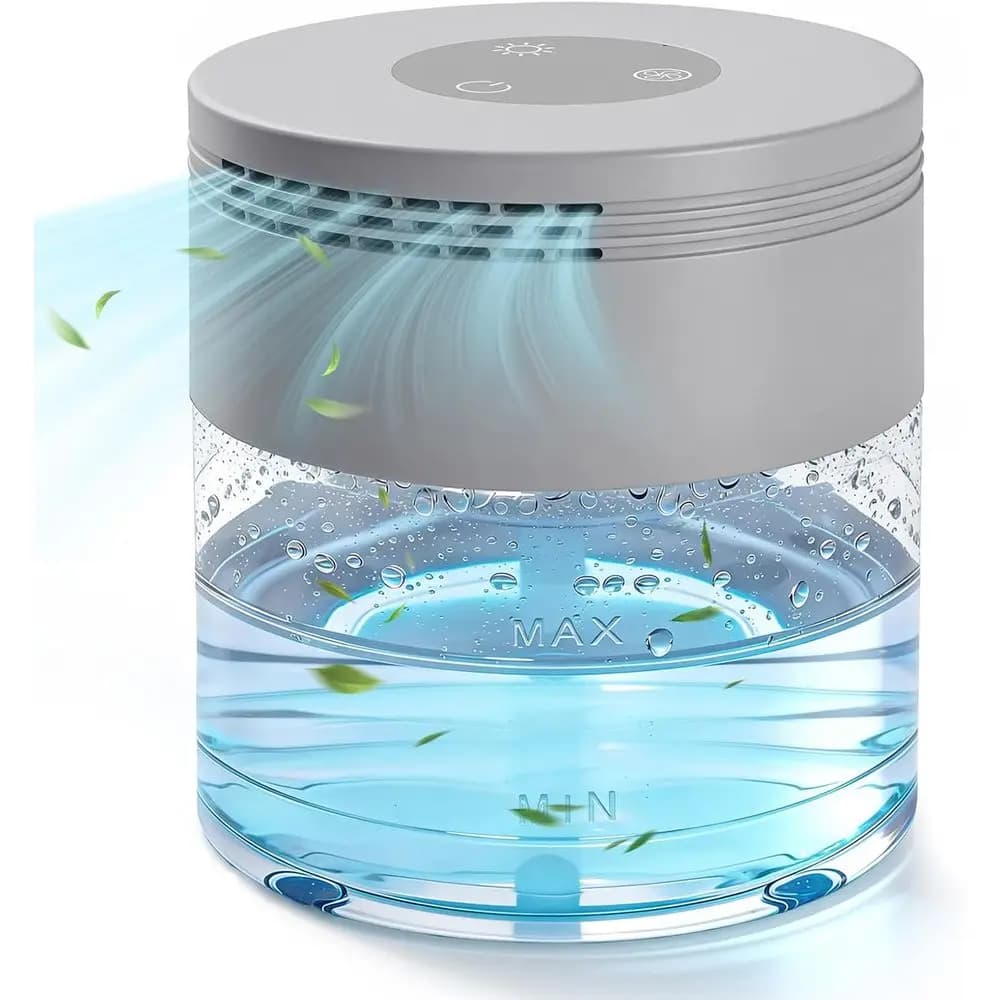 24-Hour Auto-Off 3-Speed Air Purifier with 8 LED Lights and Aroma Diffuser for Bedrooms and Pet Areas