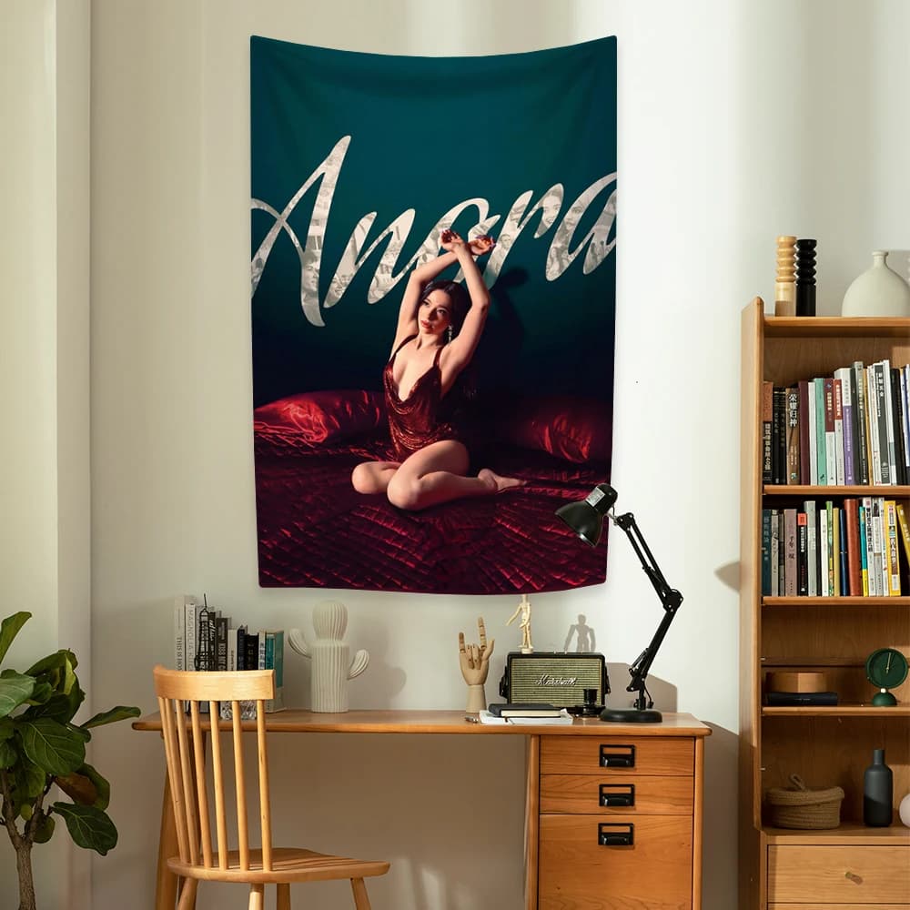 Anoras Poster Arazzo Actress American Flag Decorations for the Aesthetic Home Wall hanging Cover Bedroom Dormitory Background Sofa Covered