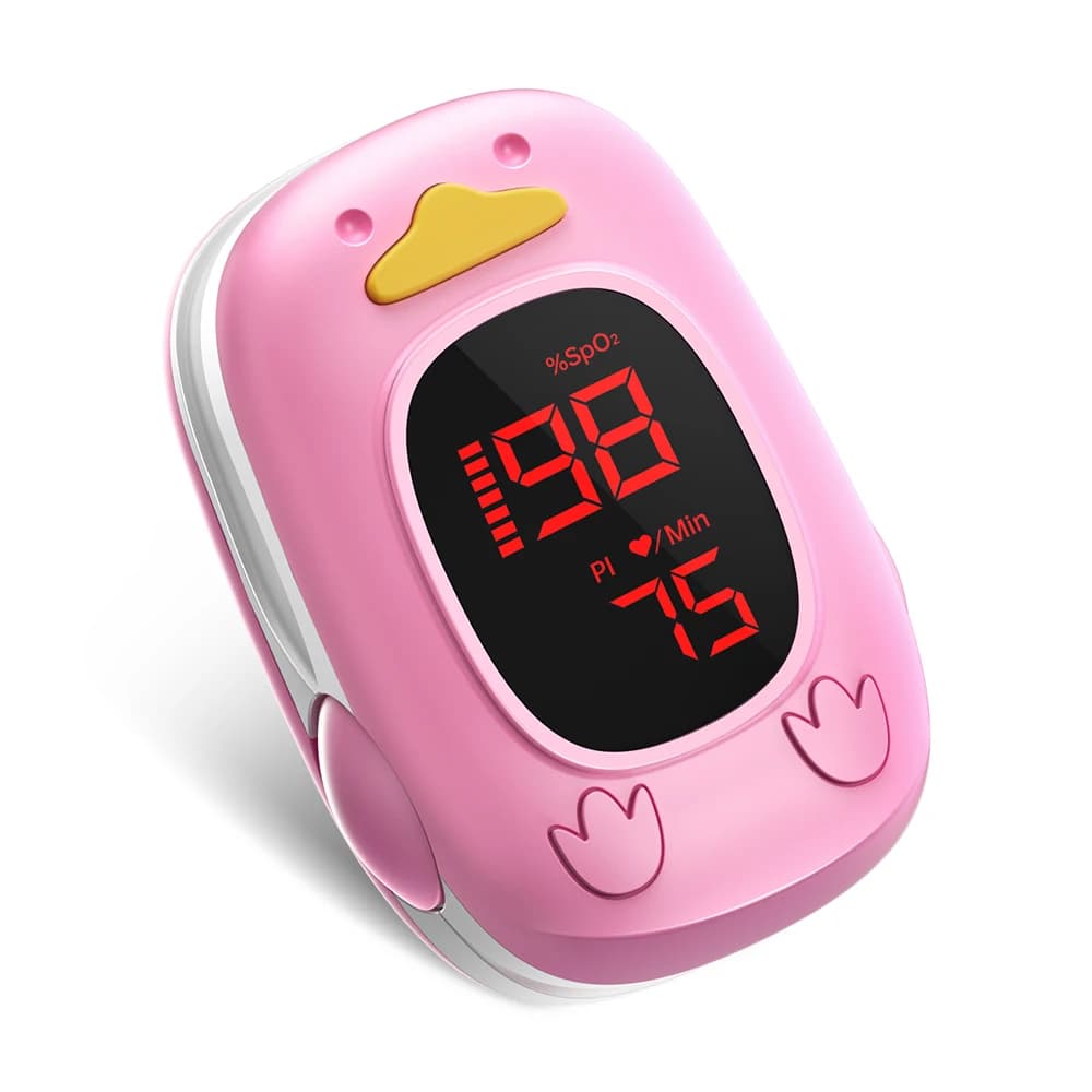 HealthTree Medical Baby Finger Pediatric Pulsimeter SpO2 Oxygen Saturation Meter in Newborn Baby Blood