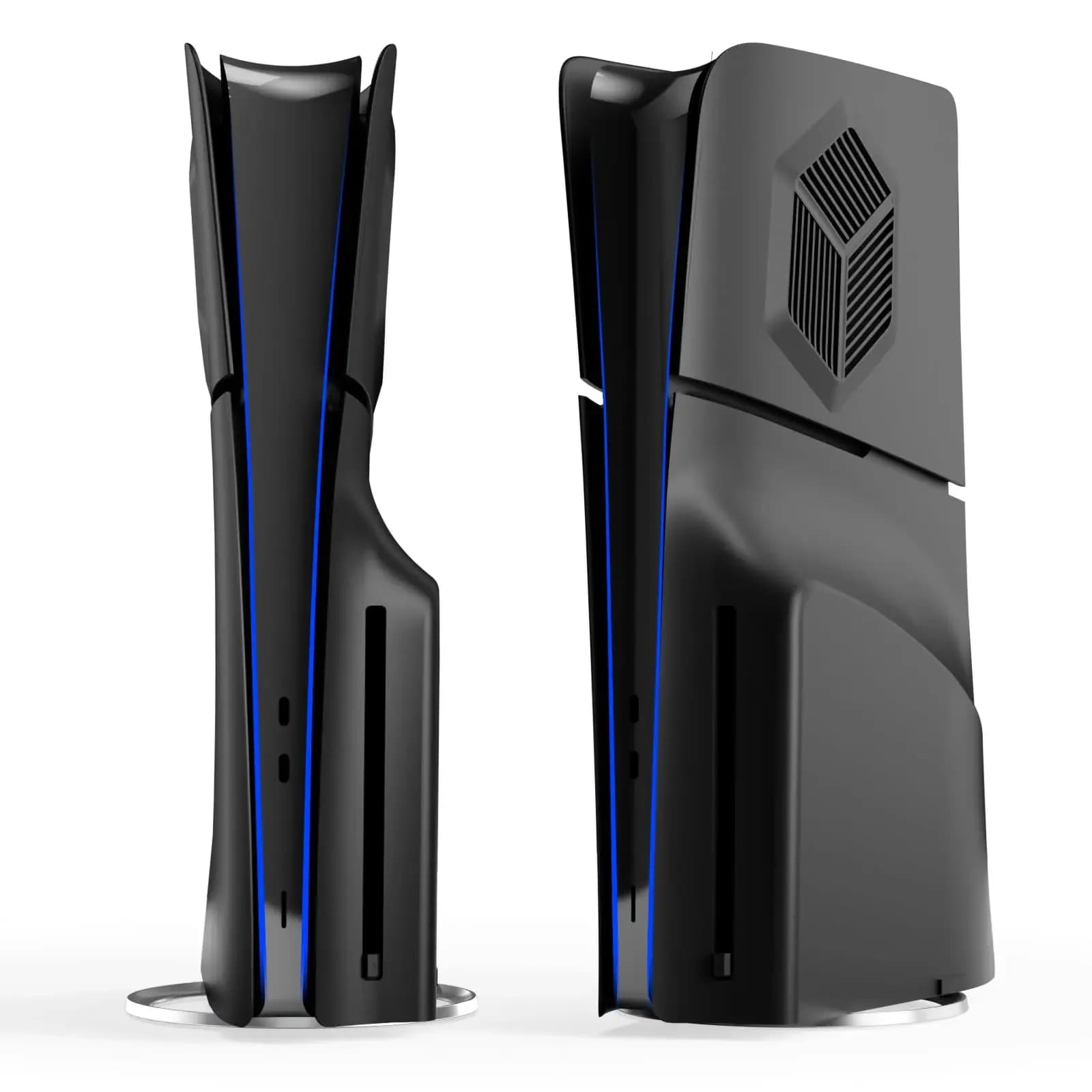 Piastra frontale per accessori console PS5 Slim Disc Edition Copri piastre frontali Prese d'aria di raffreddamento Sostituzione guscio pelle pannello laterale personalizzato