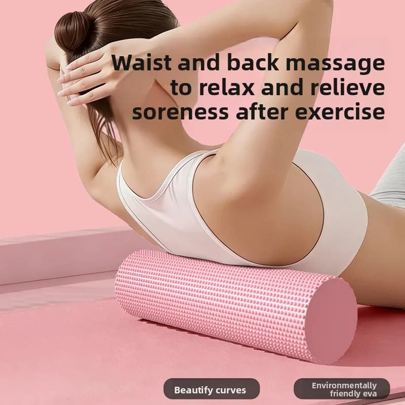 Solid EVA Foam Roller Beginner Yoga Column Muscle Relaxation Massage Roller for Pilates Waist Fitness Fitness Equipment