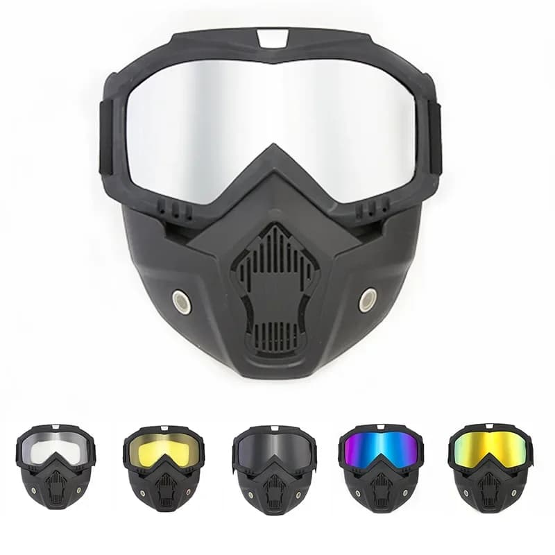 Occhiali da moto antivento con maschera HD Occhiali sportivi da esterno Occhiali da equitazione Motocross Occhiali da sole estivi con protezione UV