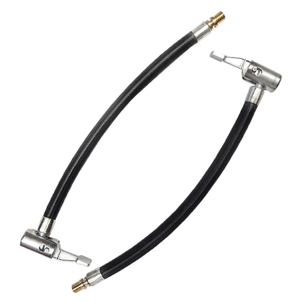 Tubo di gonfiaggio per pneumatici per auto adattatore per tubo di prolunga per pompa d'aria gonfiabile Twist collegamento per pneumatici bloccaggio adattatore per filettatura mandrino d'aria 25cm