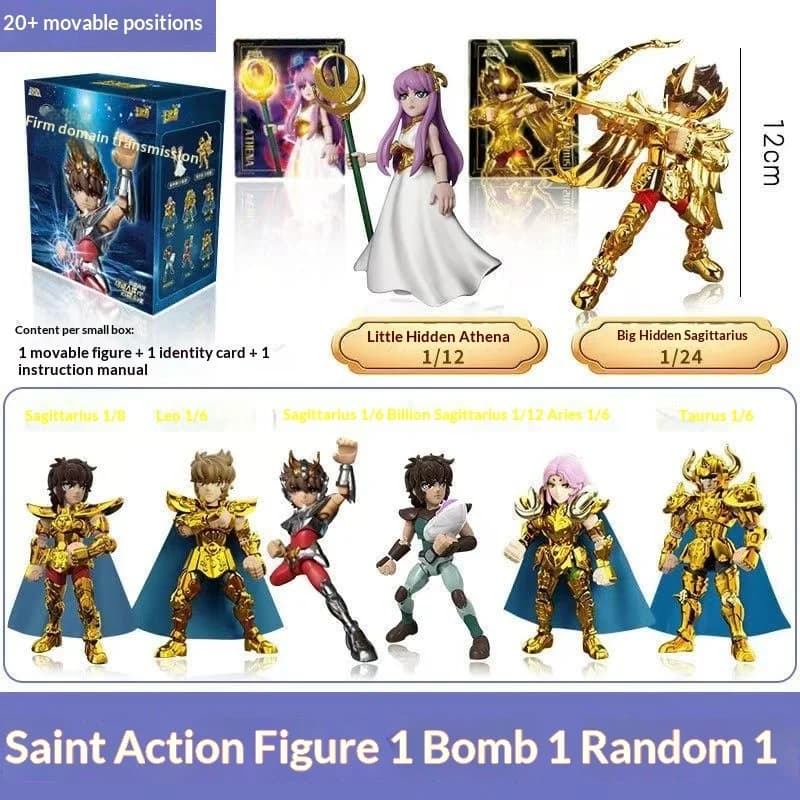 in stock Official Saint Seiya Action Figures 1st Ed Sanctuary Legend Blind Box 20+ Articulation 12cm Athena Sagittarius Toy