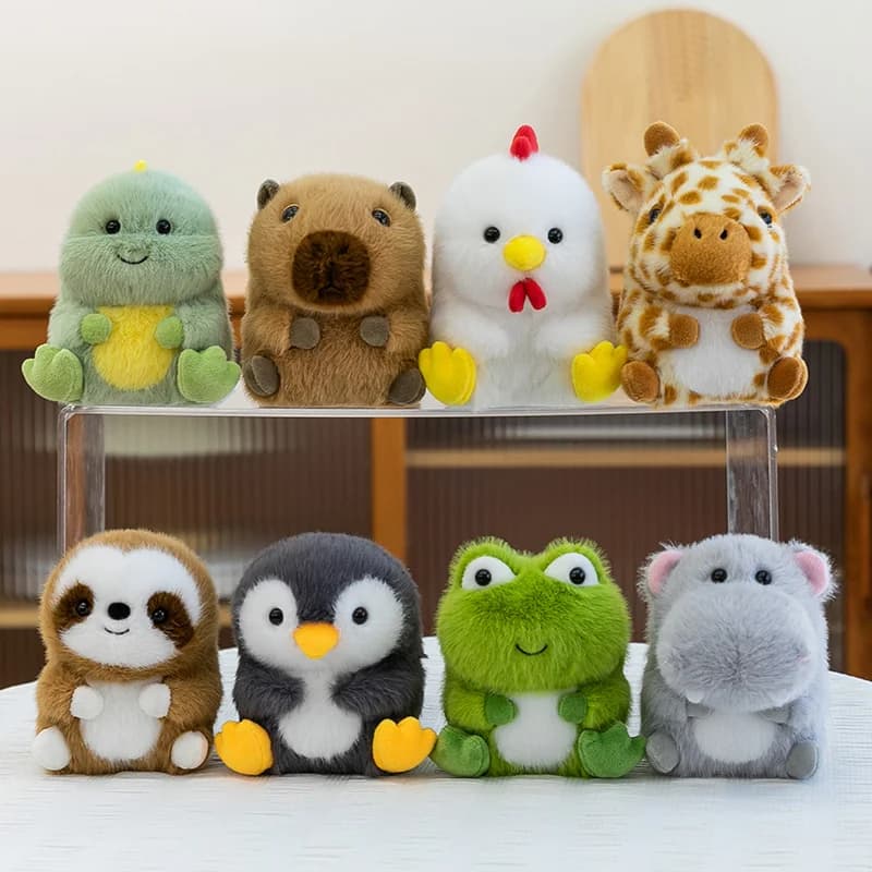 15 cm Seduta Piccola scrivania carina Serie di animali Azienda Decro Rana Koala Scimmia Farcito Regali delicati paffuti