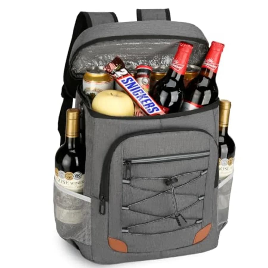 Backpack Cooler Insulated Leak Proof Lightweight Soft Sided Cooler Backpack for Men Women Waterproof Beach Cooler Bag Lunch Bac