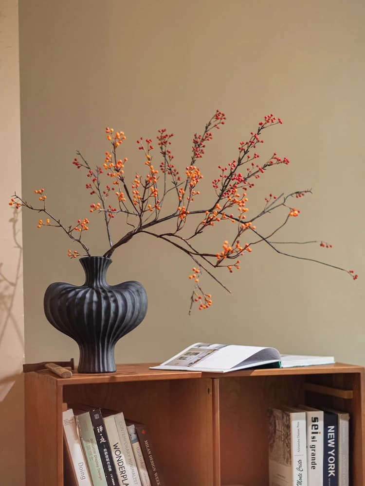 Fiori Artificiali Realistici per Decorazione Casa, Soggiorno, Tavolo da Pranzo, Rami Secchi, Fiori Imitazione Biologica, Rami di Frutta