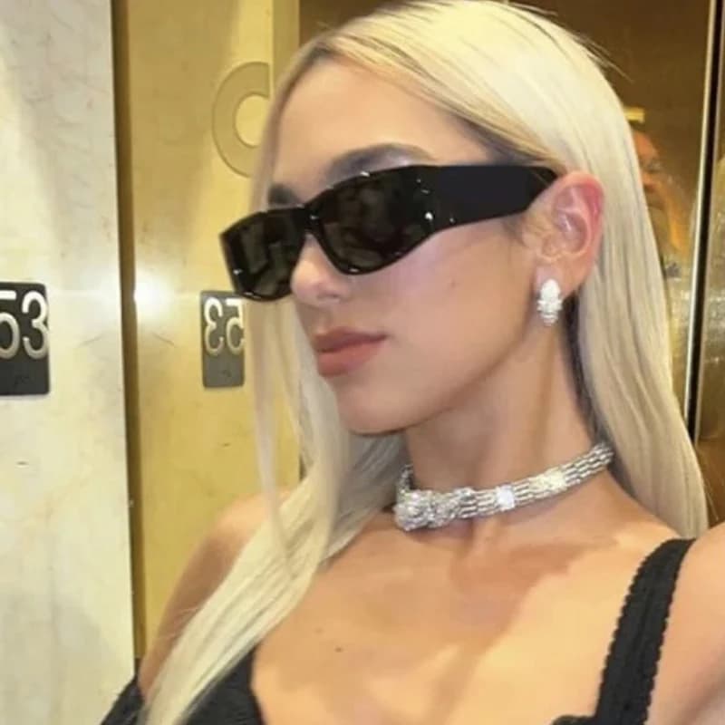 Hiking 2024 New Square Anti Light Glasses Personality Large Frame Wide Leg Glasses Fashion Sunshade Sunscreen Advanced Shades