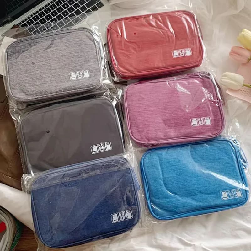 Organizer per Orologi Elettronici, Custodia da Viaggio per Accessori Elettronici, Borsa Portacavi Impermeabile Portatile