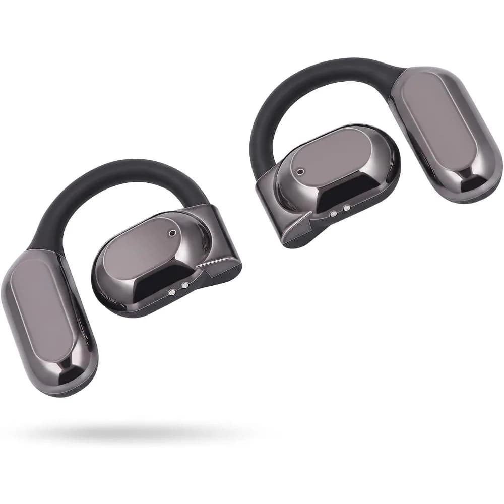 Open Ear Earbuds with Earhooks, Bluetooth Noise Cancelling, AI Translation Earphones