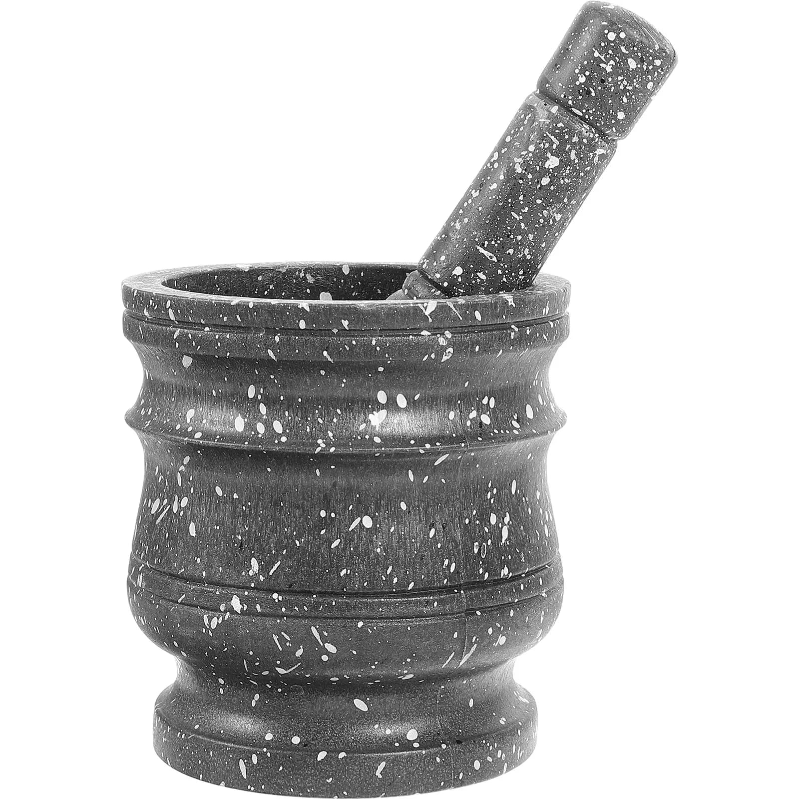 Set Tritatutto per Aglio in Plastica con Mortaio Ergonomico, Macinino Multifunzione per Spezie, per Cucina Domestica e Macinazione di Pillole/Medicinali