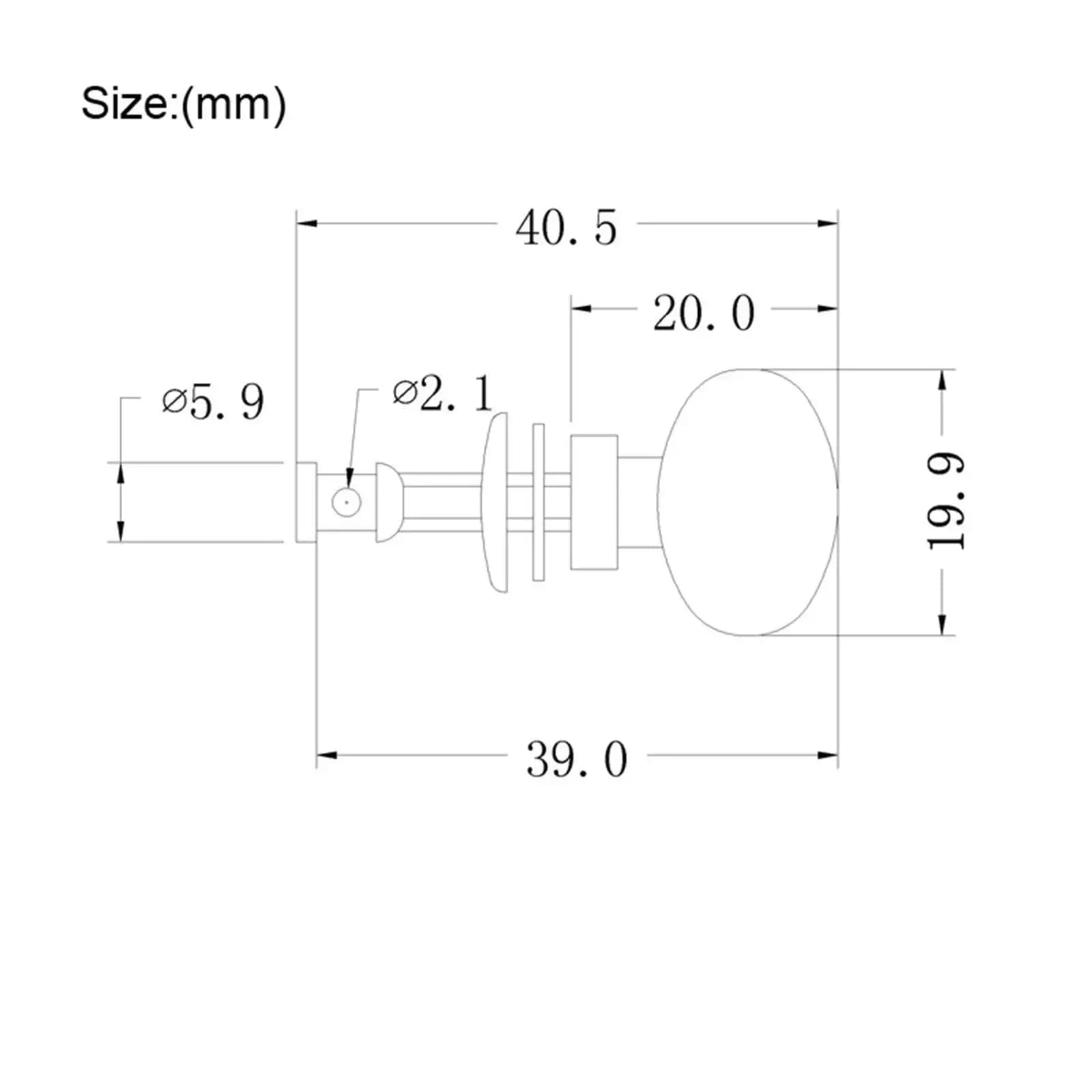 Replacement Ukulele Tuning Pegs Smooth String Adjustment Metal and Plastic Machine Keys for Ukulele Playing