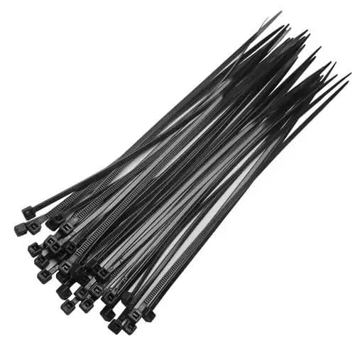 Fascette Autobloccanti in Nylon con Fibbia in Plastica Bianche e Nere - Fissaggio Sicuro in Diverse Misure (3mm, 4mm, 5mm)