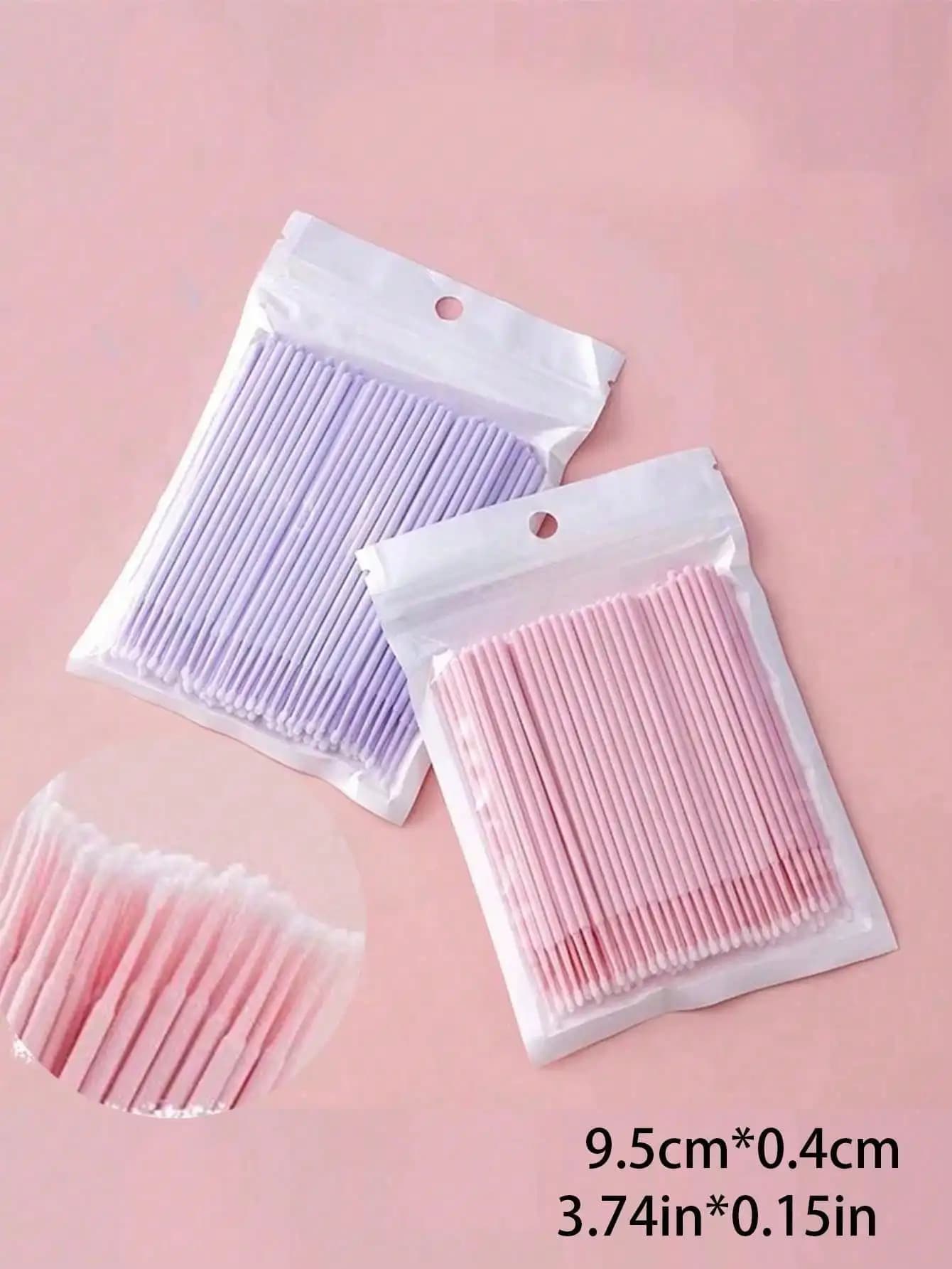 100 pcs/box Micro Brushes Disposable for Cleaning Eyelashes, Individual Tool for Extension Eyelashes, Eyelash Removal Accessories