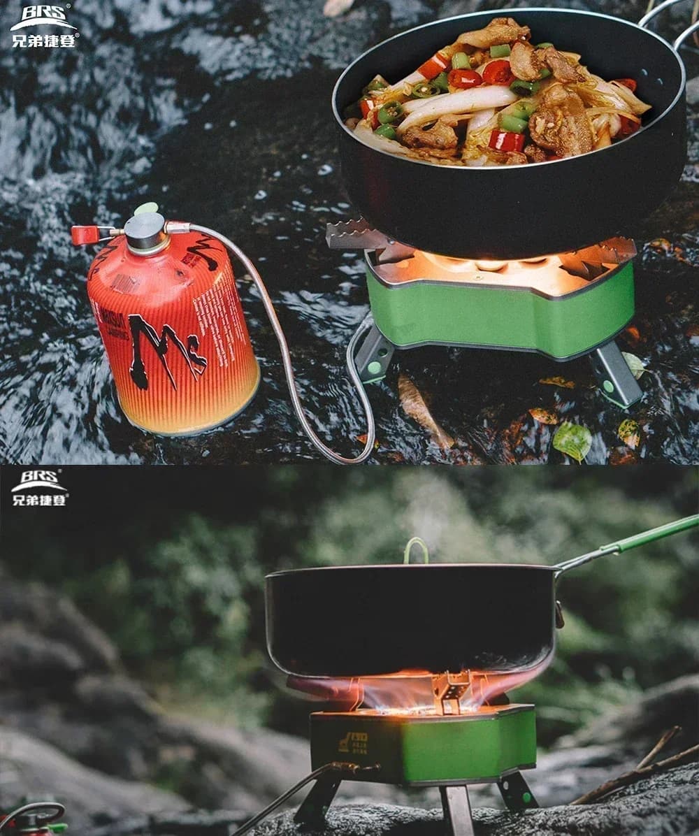 BRS-P26 Set di Pentole Multifunzionali Antiaderenti per Esterni 2026, Pentola Portatile da Campeggio, Padella per Uso Domestico, Fornello per Barbecue