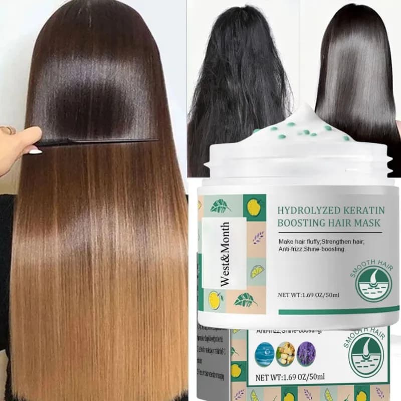 Magical 8 seconds professional cream hair mask for the treatment of smooth keratin straightens the soft repair product for the care of damaged cream hair