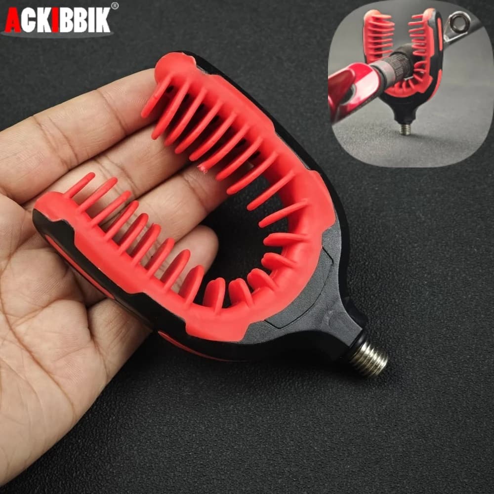 1pc fishing rod to the carp rest head fishing to the carp rubber bracket head rod support for fishing rod accessories for carp fishing