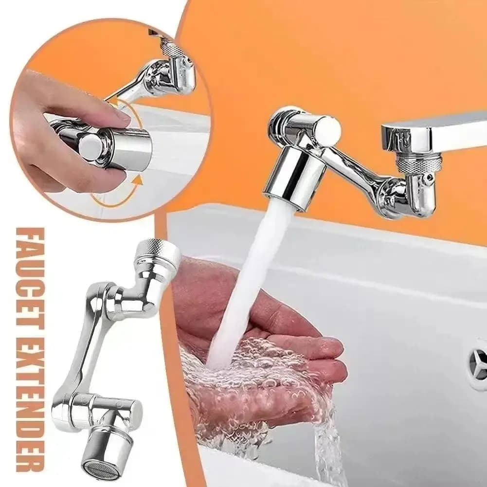 NewUniversal 1080° Rotation Faucets Extender Sprayer Head Kitchen Robot Arm Extension Faucet Aerator Mixer Bubbler Water Tap Noz