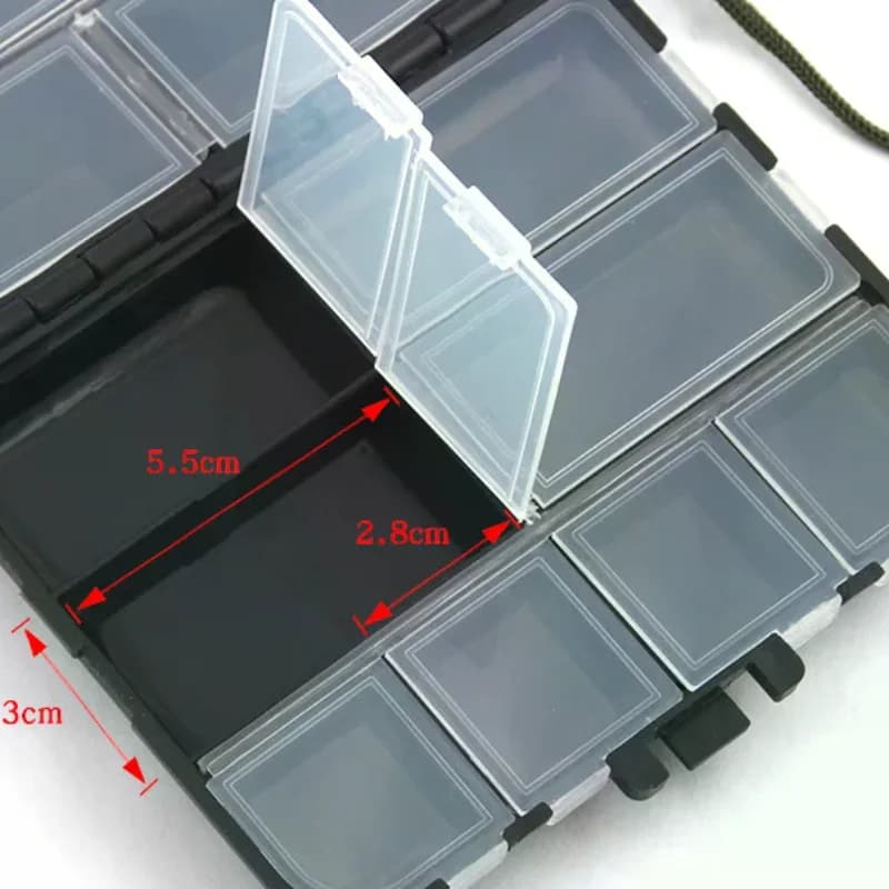 Mini Storage Case Flying Fishing Tackle Box Fishing Spoon Hook Bait Storage Box Fishing Accessories