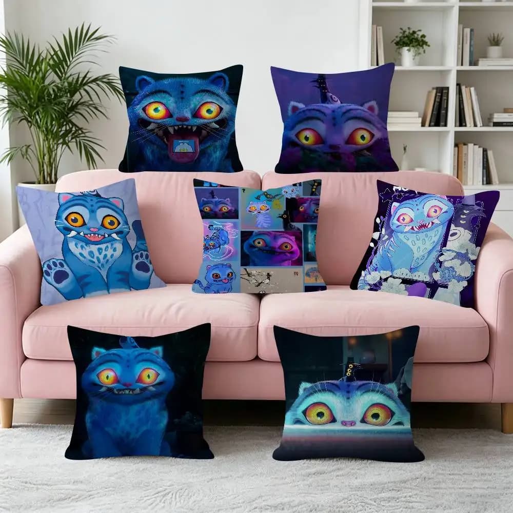 Anime Movie Derpy Sussie Decorative Room Aesthetics Pillow Case Home Decor Bedroom Sofa Bed Pillow Cover 45x45
