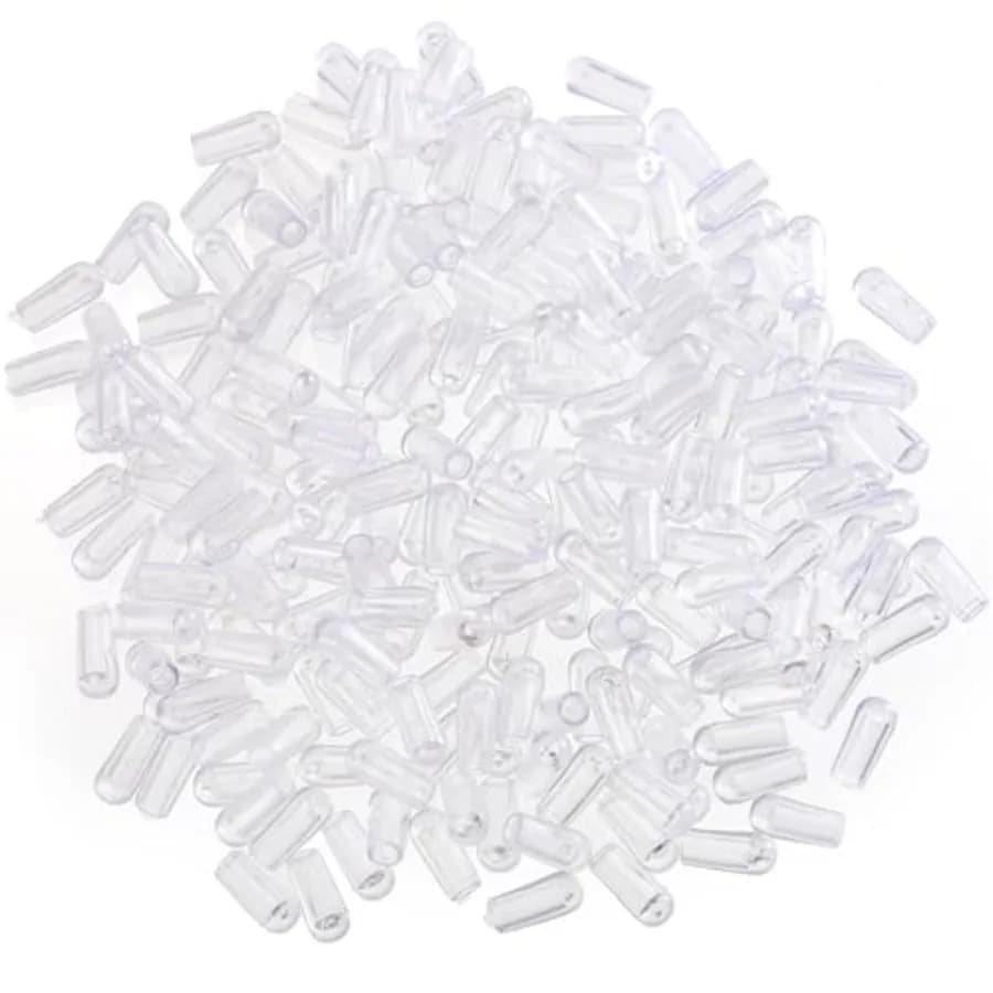 200 Ganci Trasparenti in Plastica per Appendiabiti, Tappi Protettivi per Ganci di Appendiabiti in Metallo