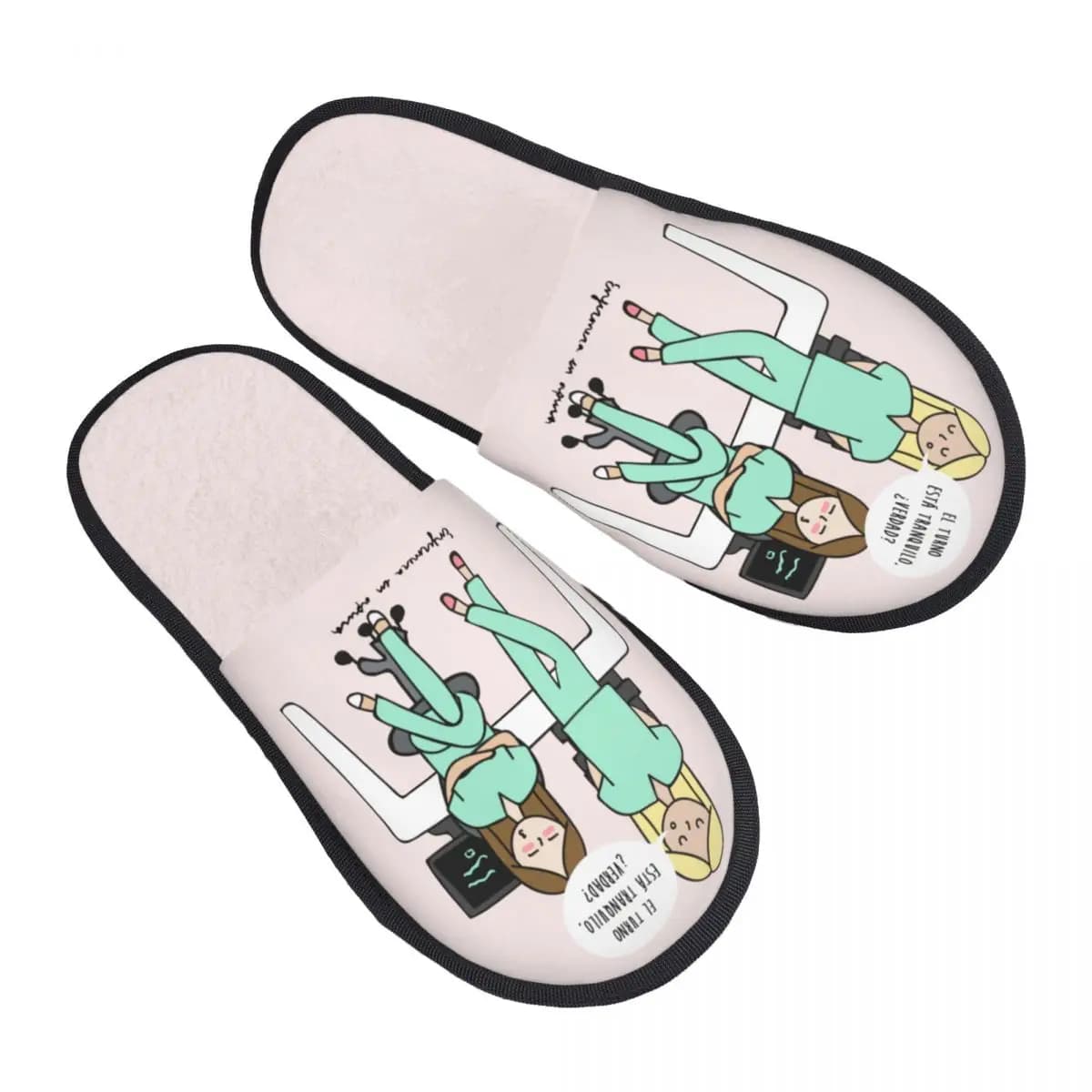 Estetica Dottore Infermiera Enfermera Pantofole in memory foam morbide Scuff Scarpe da casa per hotel da donna