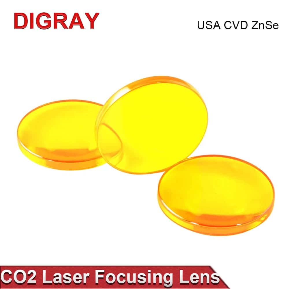 DIGRAY USA CVD ZnSe Obiettivo di messa a fuoco Dia 12mm 18mm 19.05mm 20mm FL 38.1 50.8 63.5 76.2 101.6mm Per macchina da taglio per incisione laser Co2