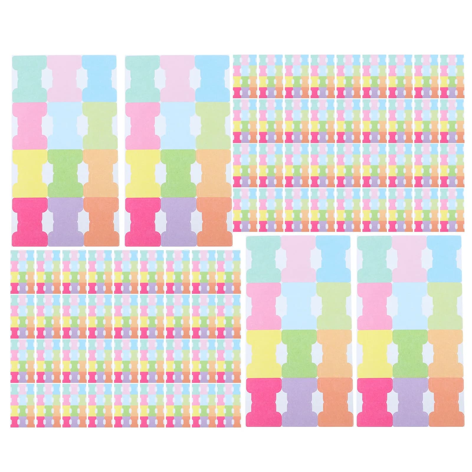 480 Pezzi di Etichette Adesive per Planner, Adesivi per Etichette Mensili, Adesivi Decorativi per Quaderni, Indici Adesivi per Pagine