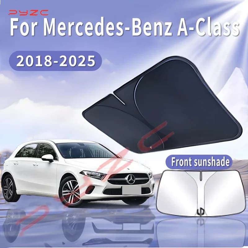 Parasole per Auto Mercedes-Benz Classe A W177 2018~2025, Protezione Termica per Parabrezza Anteriore, Accessori Auto Estivi