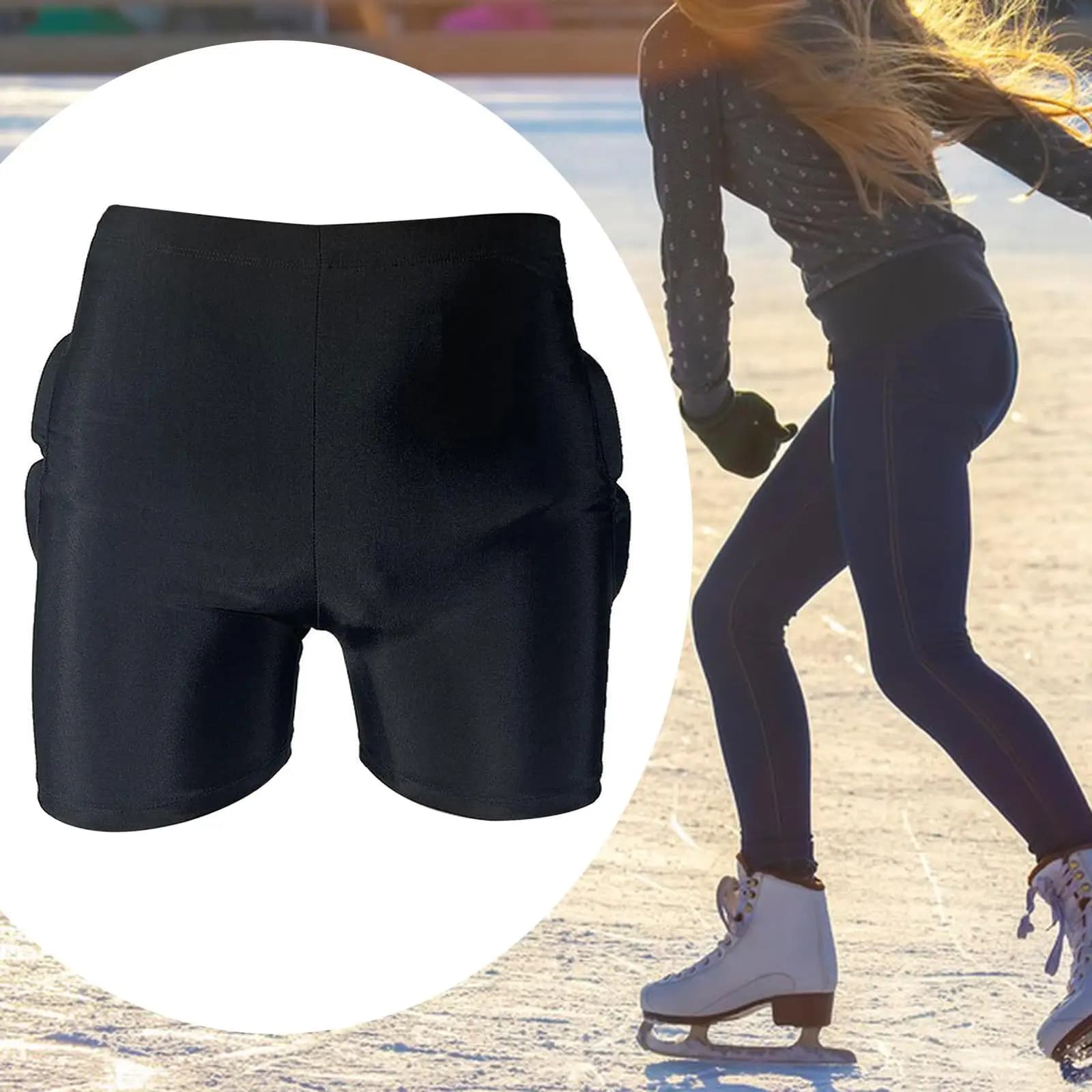 Pantaloncini imbottiti protettivi per bambini Pantaloni corti imbottiti in EVA ispessito per lo sci Pattinaggio a rotelle Giovani Hockey su ghiaccio Portiere di calcio