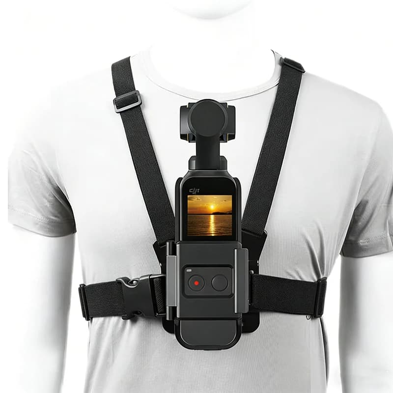 Chest Strap Sports Shooting Stable Anti-drop Elastic Belt for DJI Osmo Pocket 1 2 /Pocket 3 4 / Osmo Nano Camera Accessories