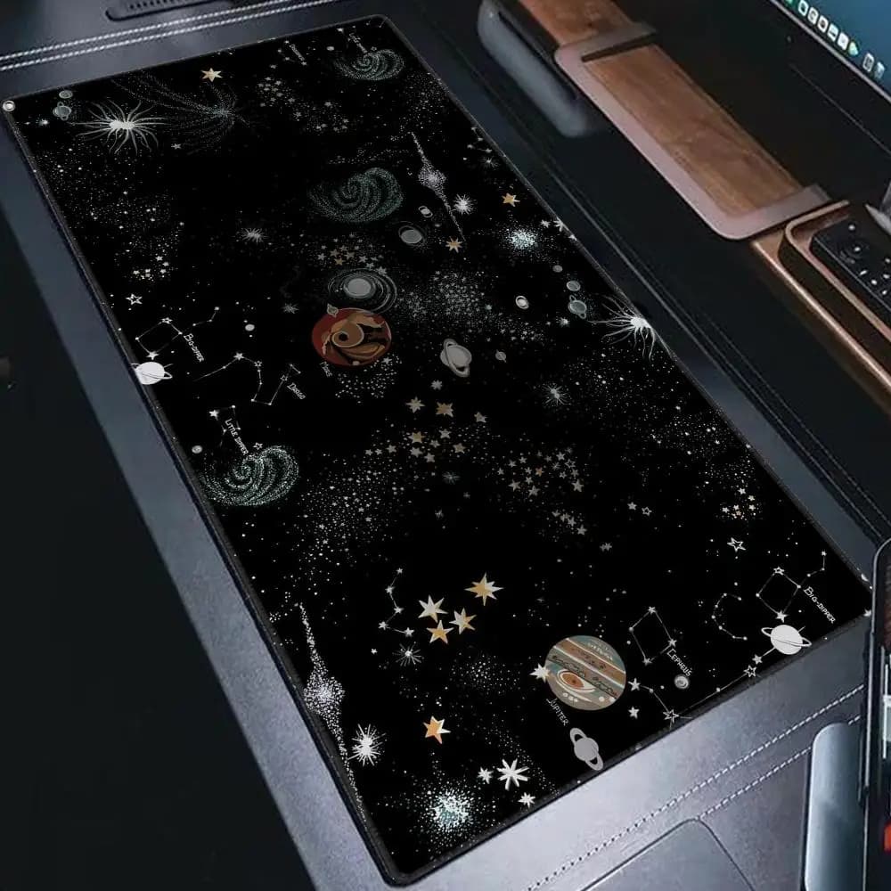 Starry Sky Mouse Pad Mouse Pad Desk Mouse Pad Cute HD Desk Pad Extended Gaming Keyboard Mats Large XXL Gamer Mousepad 90x40