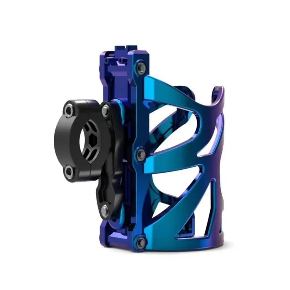 A Set of Motorcycle Beverage Rack Bicycle Cup Holder Electric Bike Black and Blue Kettle Holder Modified Accessories 2025 New