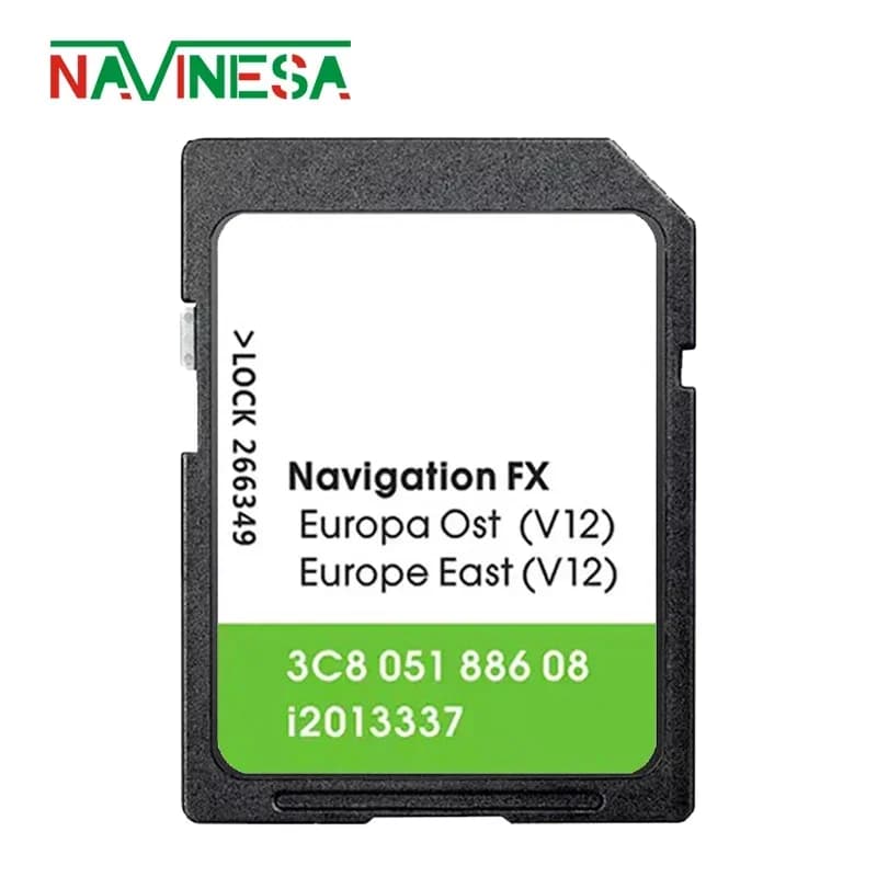 8GB FX V12 per VW Scirocco 2008-2017 Auto Europa Navigazione GPS Scheda SD RNS310 East Ost