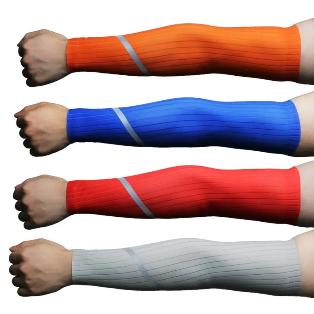 1 paio di manicotti da ciclismo ML, protezione UV traspirante, maniche da braccio a compressione, raffreddamento anti-UV, scaldamuscoli da basket, tennis