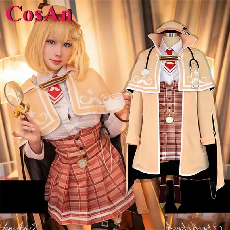 Cosplay costume CosAnime VTuber Hololive Watson Amelia, Uniform Sweet and Fashion for Halloween parties, Clothing for Role Games, Sizes S-XXL