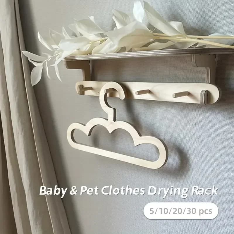 Wall hanger in Nordic style INS, 6/12 pieces, cloud-shaped, for children's clothes and home decorations