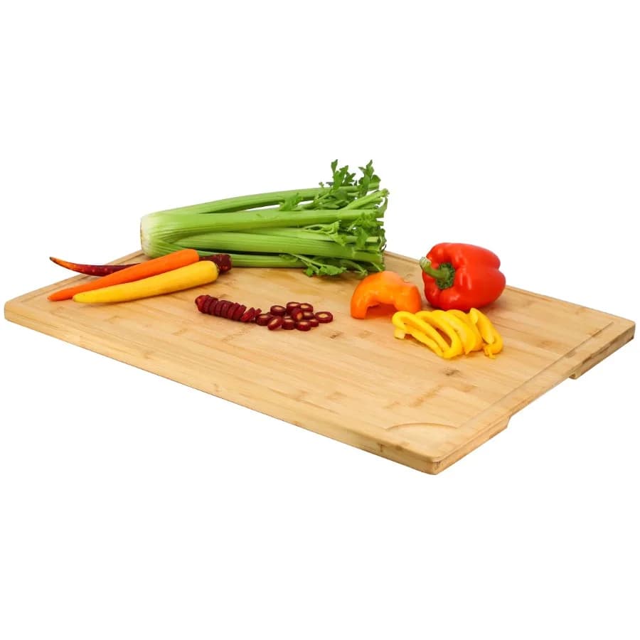 Bamboo 24 x 18 Inch Large Cutting Prep and Serving Board