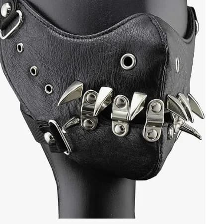 Steam Gear Gothic Punk ROCK AND ROW Accessory Performance Hip Pop Brown Gearwheel Rivet Cotton Winter Warm Mask