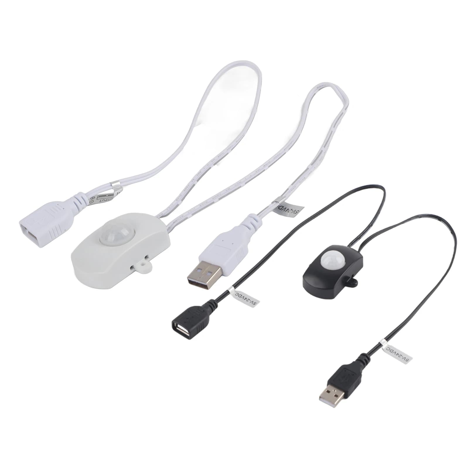 2A DC5-24V Mini PIR Motion Sensor Auto Switch USB Interface for LED Strip Light Home Security Energy Saving Light